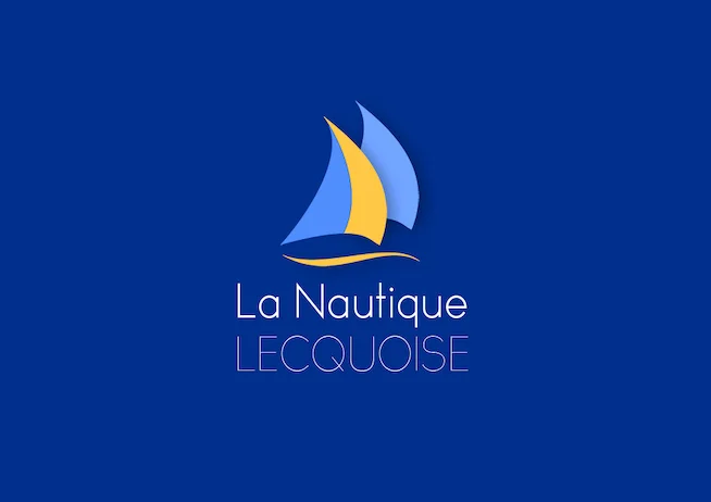 nautique Site Logo La Nautique Lecquoise, Graphiste Toulon